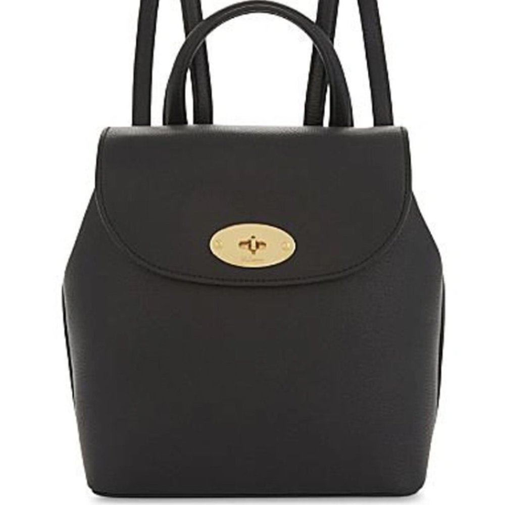 Mulberry Mini Bayswater Backpack in Classic Grain Black
